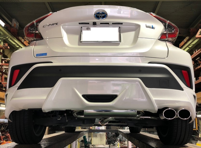 C-HRハイブリッド用PFSループサウンドマフラー（TRDバンパー：2本出し